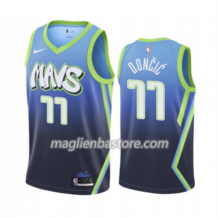 Maglia NBA Dallas Mavericks Luka Doncic 77 Nike 2019-20 City Edition Swingman - Uomo